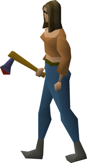 Mithril axe equipped female.png