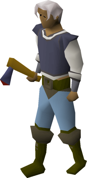 Mithril axe equipped.png